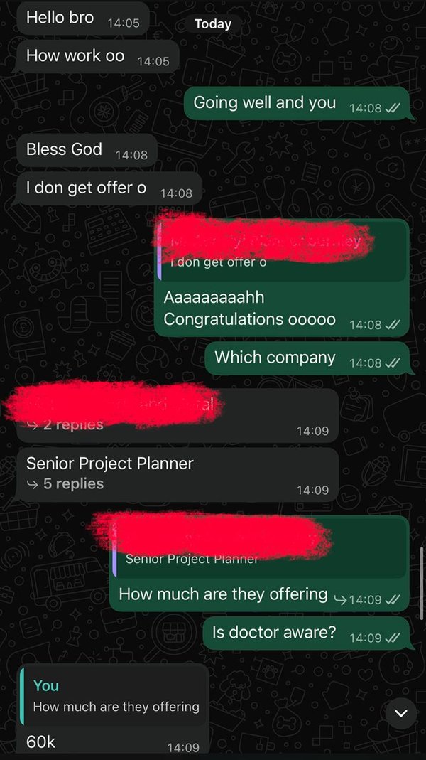 Student goes straight to Senior Project Planner offer on sixty thousand pounds